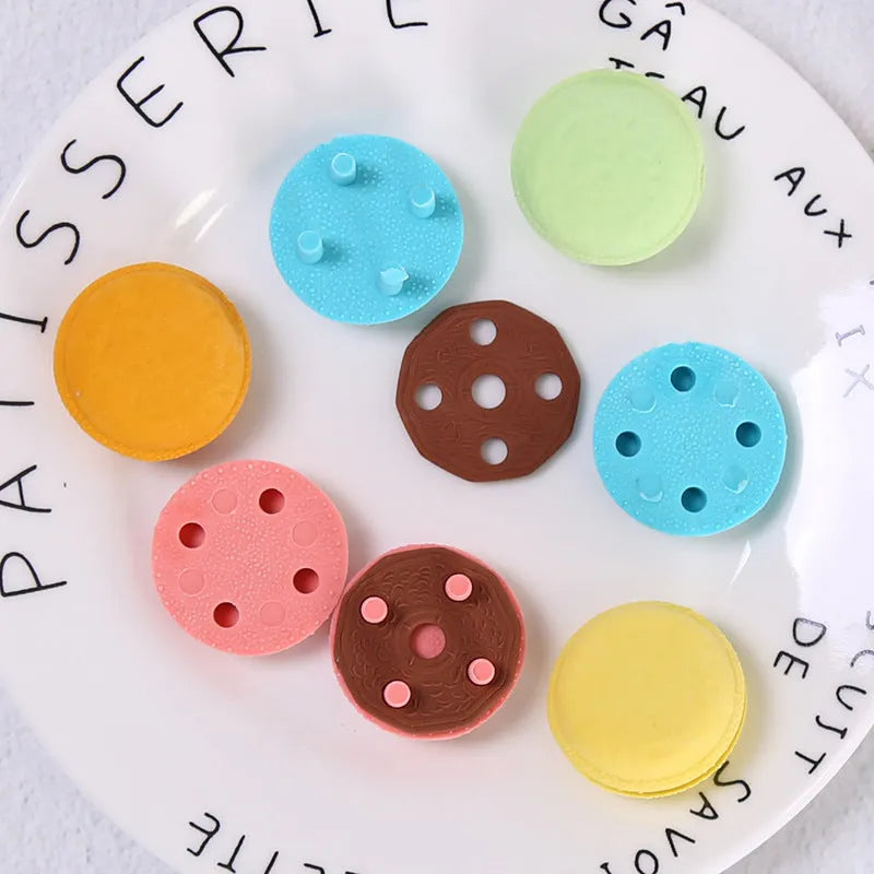 Small animal eraser in macaron colour, removable and assembleable, single 3.1cm x 1.5cm size