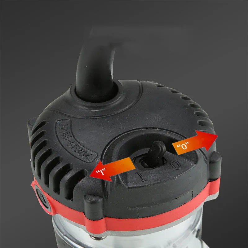 800W electric wood polishing trimmer with aluminium casing for woodworking projects