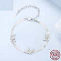 Smart Fairy Style butterfly bracelet in silver with electroplated finish, BSB217 colour, on display