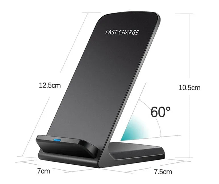 Wireless mobile phone charger with 9V input, 9V output, 2000mA current, Micro USB, black or white