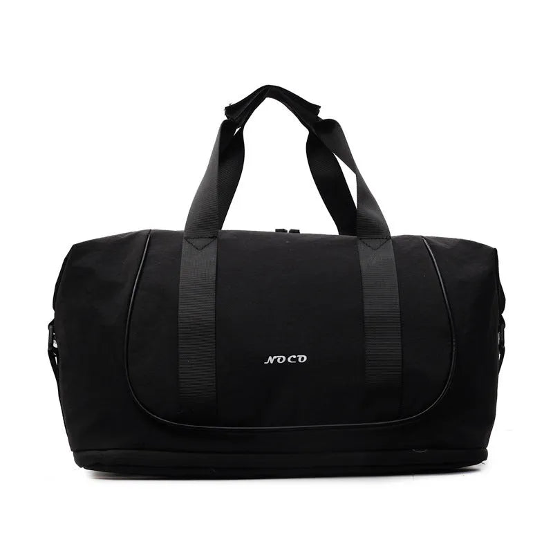 Oxford cloth yoga crossbody bag in beige, black, or brown with one shoulder strap