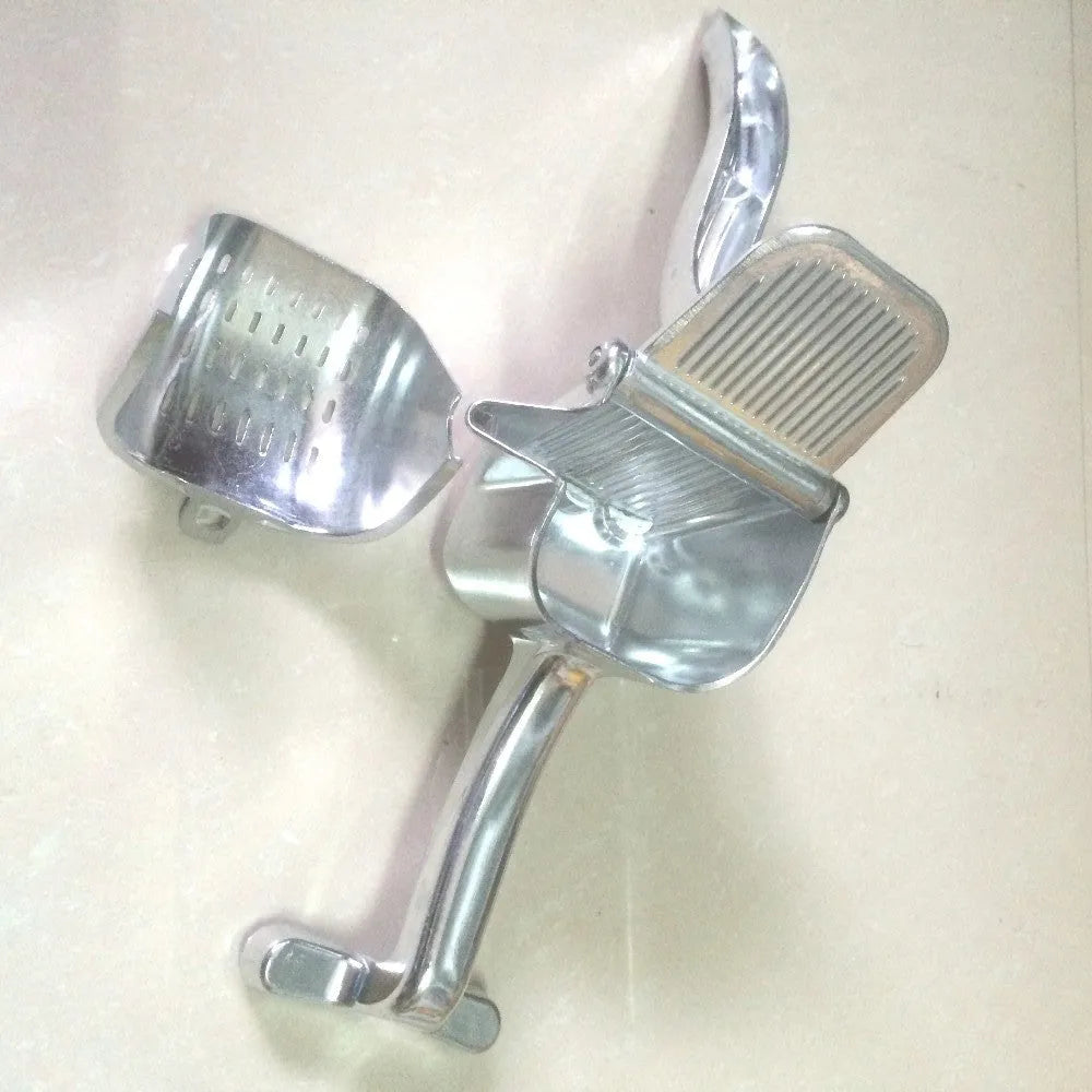 Silver aluminium alloy heavy duty lemon squeezer with large bowl and 24 cm lever