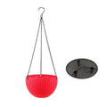 210mm diameter plastic hanging basket with 450mm chain in bronze colour option