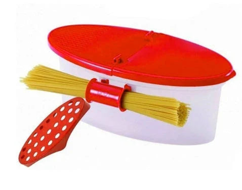 Pasta Maker Box - Microwave Noodle Steamer with Built-in Strainer for Convenient Pasta Preparation