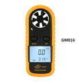 Biaozhi orange digital handheld wind speed measuring instrument showing display