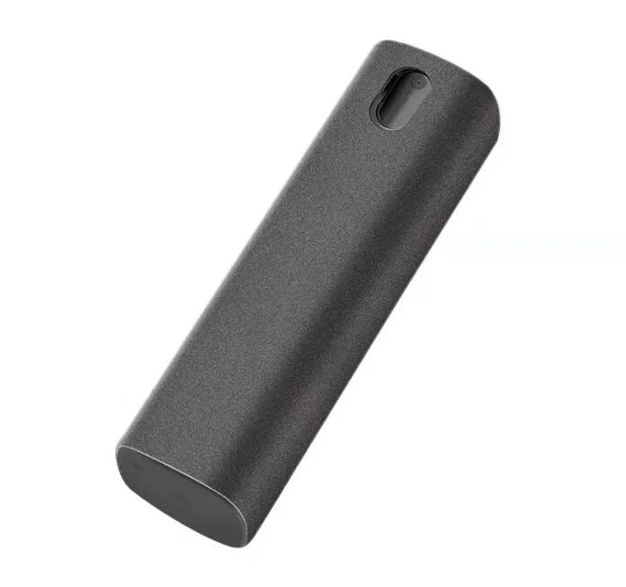 2 in 1 screen cleaner kit with microfiber cloth in pink and gray for phone and computer screens