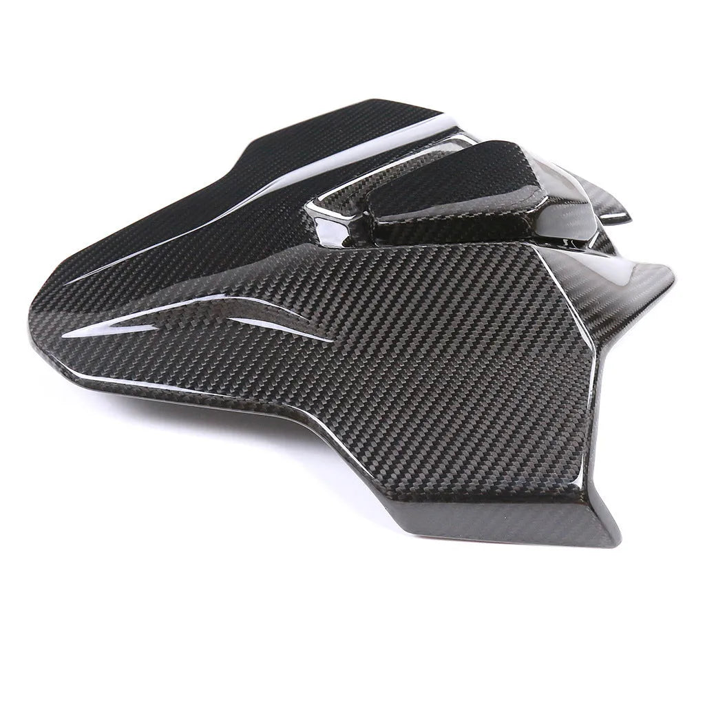 Carbon fibre rear hump tail seat cover for BMW S1000RR M1000RR, twill light finish, 35x40x10cm