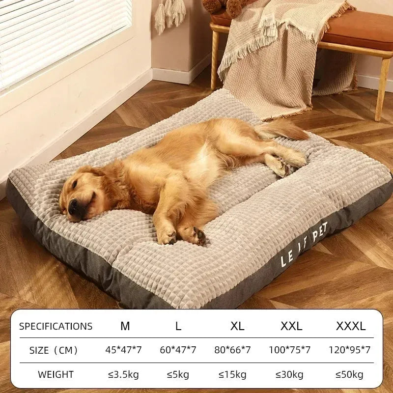 Coffee coloured dog bed with a removable soft fleece blanket, shown in a medium size.