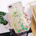 Avocado quicksand rhinestone phone case for iPhone back cover with three colour choices A B C