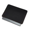 Brown genuine leather computer bag with horizontal laptop sleeve compartment