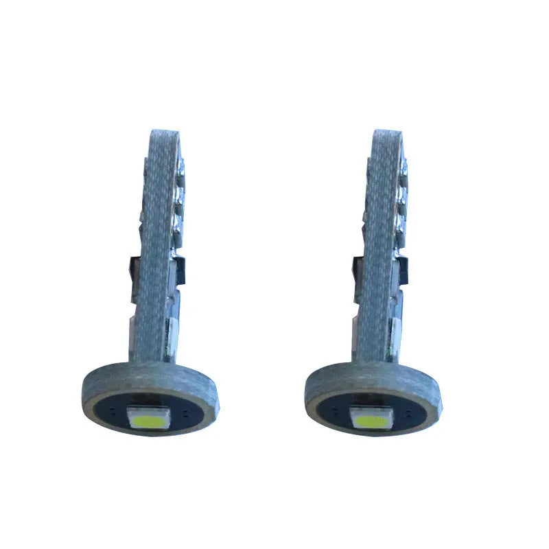 T10 W5W LED car light bulb in blackboard white housing, 23mm by 9mm