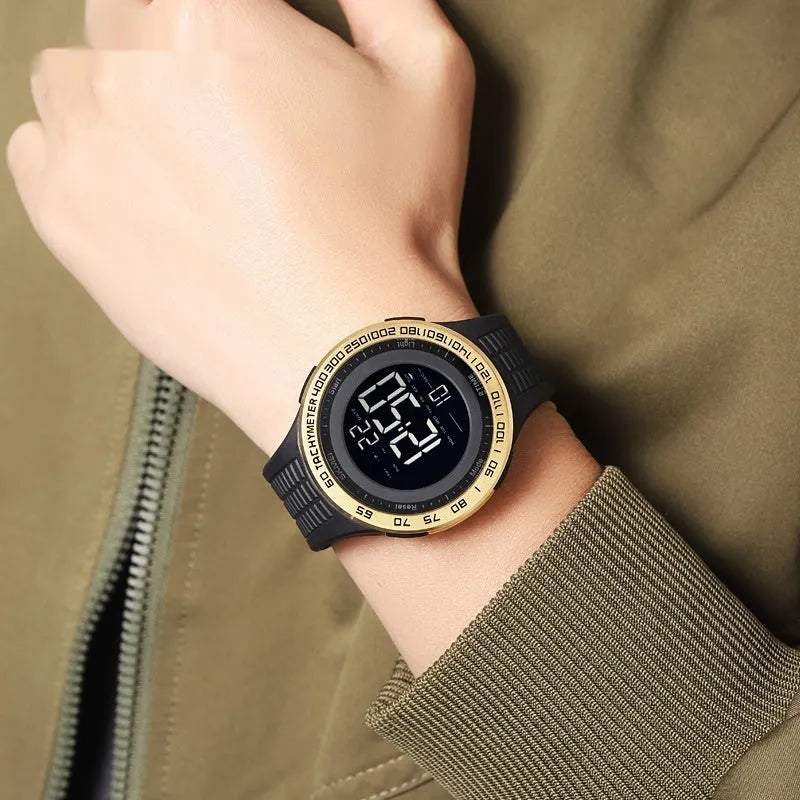 Men's sports luminous waterproof digital LED electronic watch in multiple colours