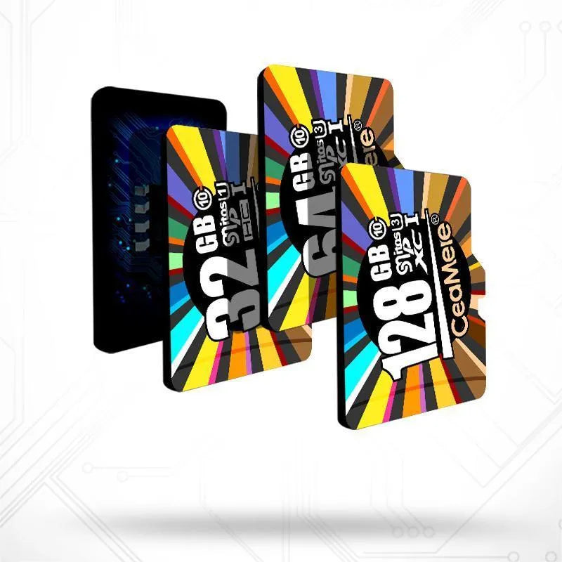 Micro SD memory card Class 10 with 10MB/s read write speed, available in 8GB to 256GB capacities for smartphones, tablets, and dash cams