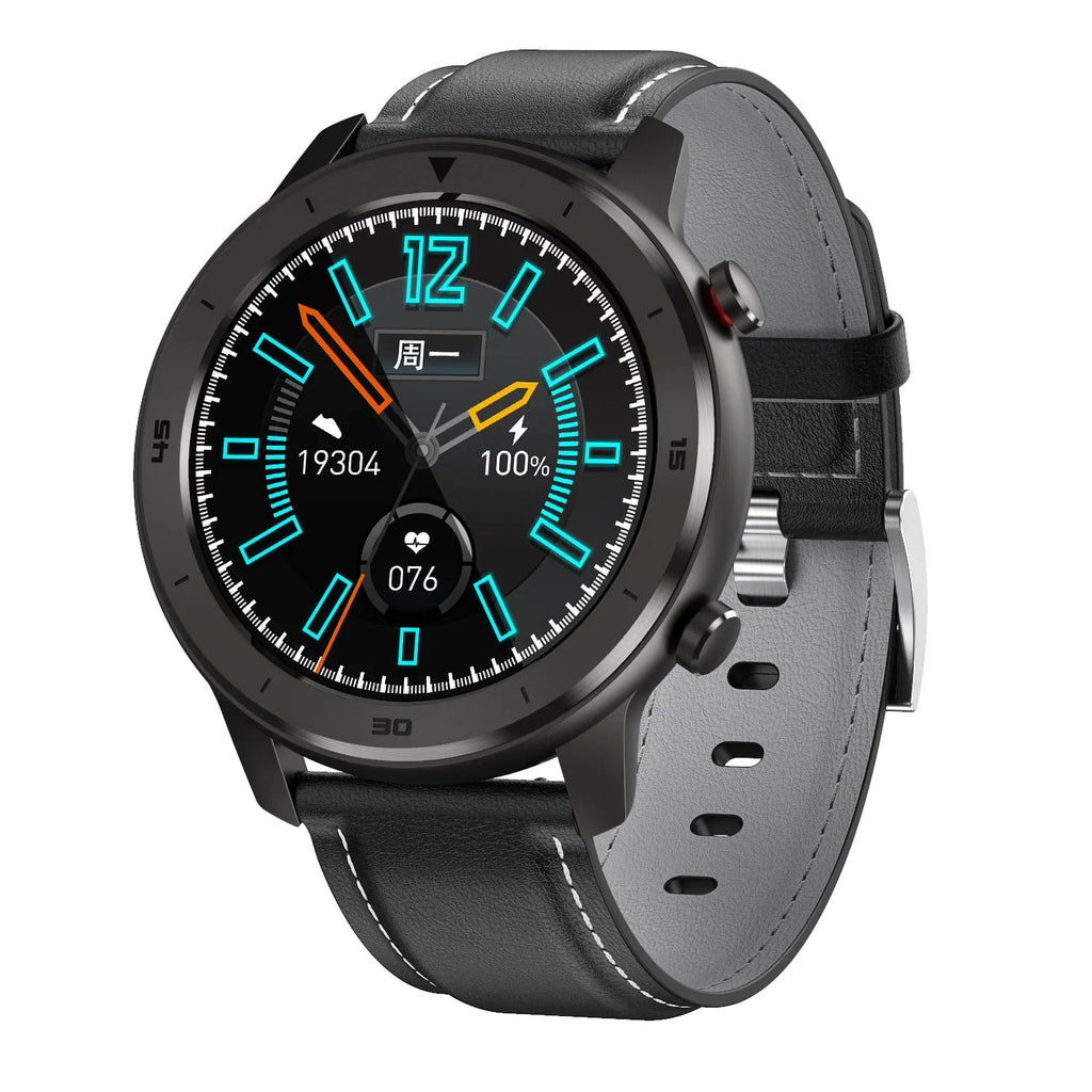 DT78 Smart Sports Watch with IP68 waterproof rating, 1.3 inch round colour display, and Wear OS interface
