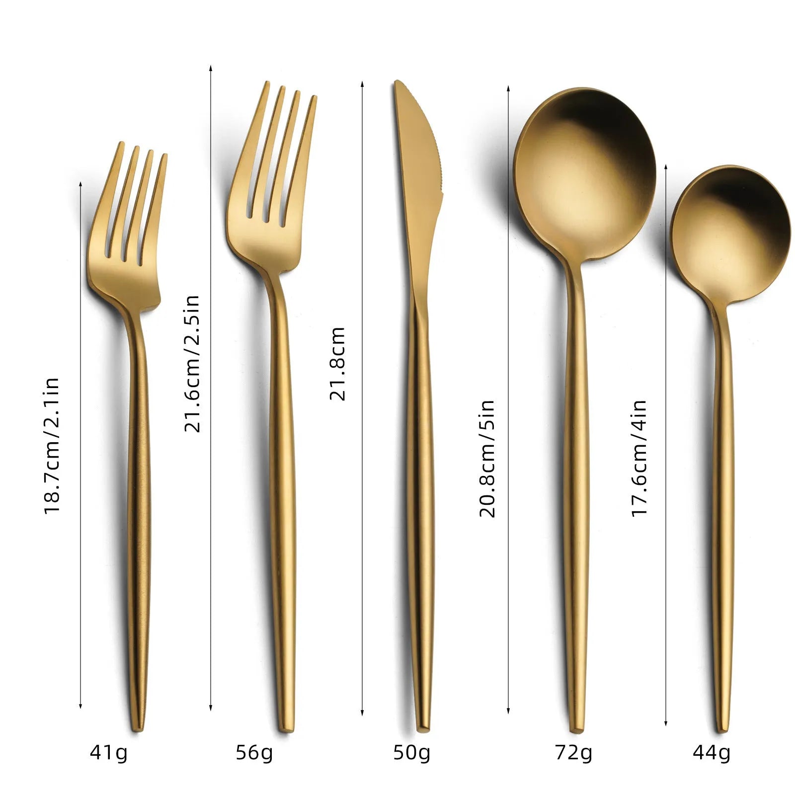 Stainless steel 5-piece Portuguese steak tableware set with sisal burnished finish in multiple colour options