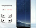 Samsung Galaxy S8 Plus 0.26mm arc edge tempered glass screen protector with anti-fingerprint and scratch-resistant coating