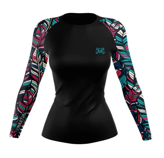 Women's boho top set with floral print, long sleeve and short sleeve tops in relaxed fit size S