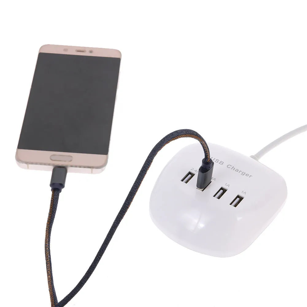 White USB wall charger with two ports and EU plug style for international device charging