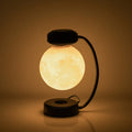 Gold or black magnetic levitating 3D LED moon night light with rotating floating lamp and iron lampholder