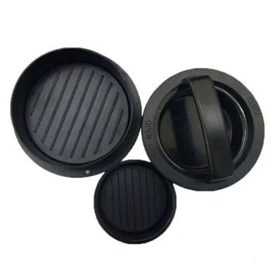 Combined meat press 12.5 x 12.5 x 6 cm food grade ABS burger maker with non-stick coating and removable mold base