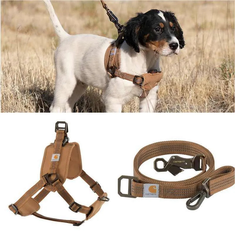 Adjustable dog training chest strap with reflective 1.8 metre hand holding rope in multiple sizes