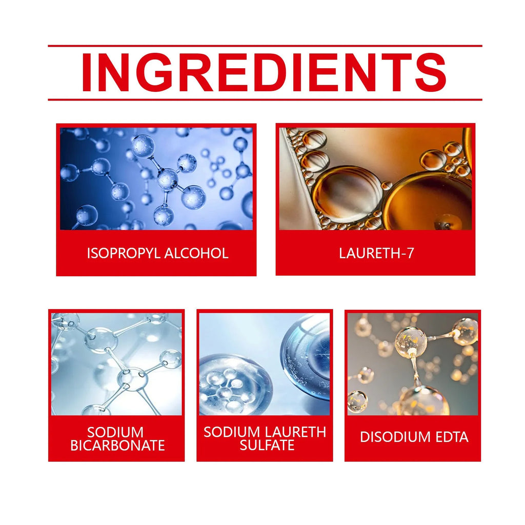 Windshield cleaning effervescent tablets 6 x 6cm 20 pack on white background
