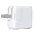 Apple-compatible iPad charger showing USB port with 10W/12W and US/EU plug options
