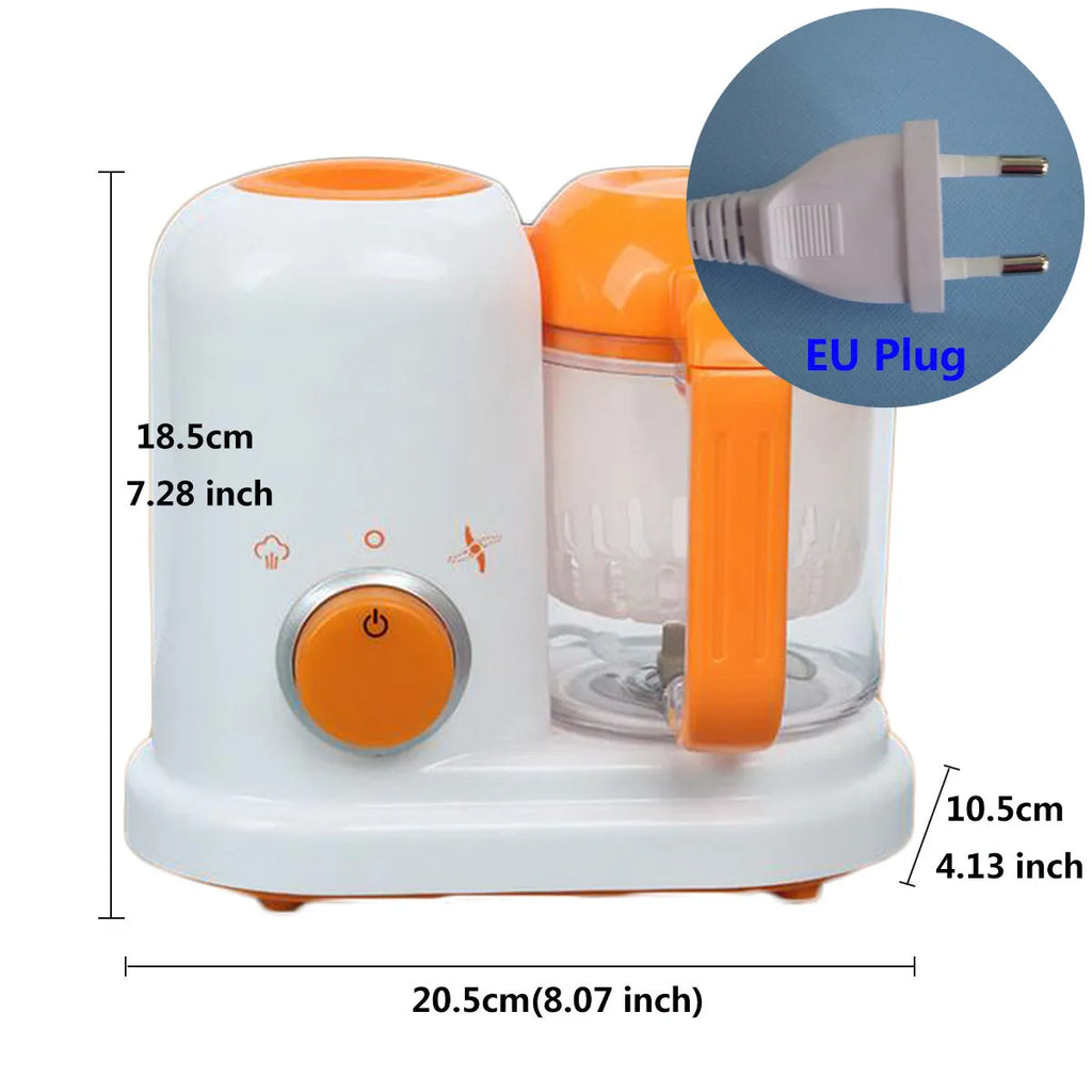 Multi-function baby food processor in light green with steam and blend functions, 190ml capacity, and BPA-free construction