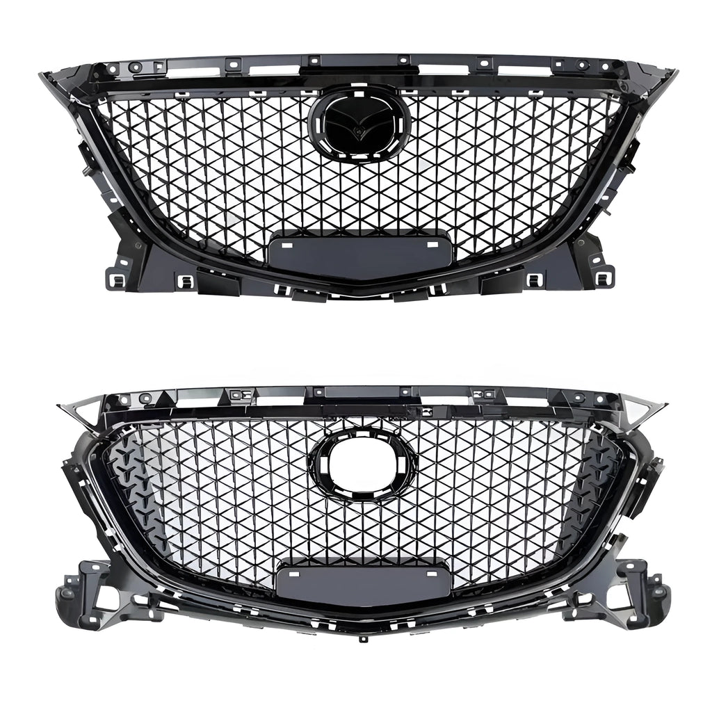 BMW 3 Series F30 front splitter in three-section design showing carbon fibre and ABS plastic options
