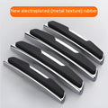 Black plastic silicone car door bumper protection strips, four-piece set