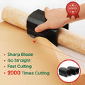 Plastic roll paper scroll cutter in black, red, or green colour options