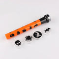 Orange metal pumpkin skull flashlight small projection lamp for Halloween