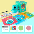 Painting robot for kindergarten children and students, ABS plastic, 153 x 105 mm, English version with suction cup base.