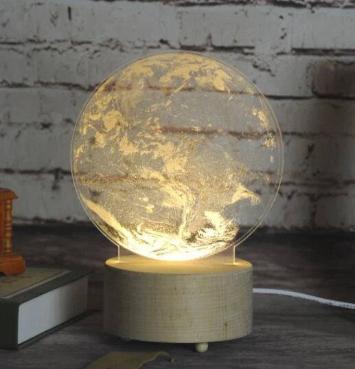 Mesmerizing LED Jellyfish Lamp creates a serene, ambient glow for your home decor