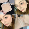 Pressed powder compact for oil control and skin brightening in natural matte finish