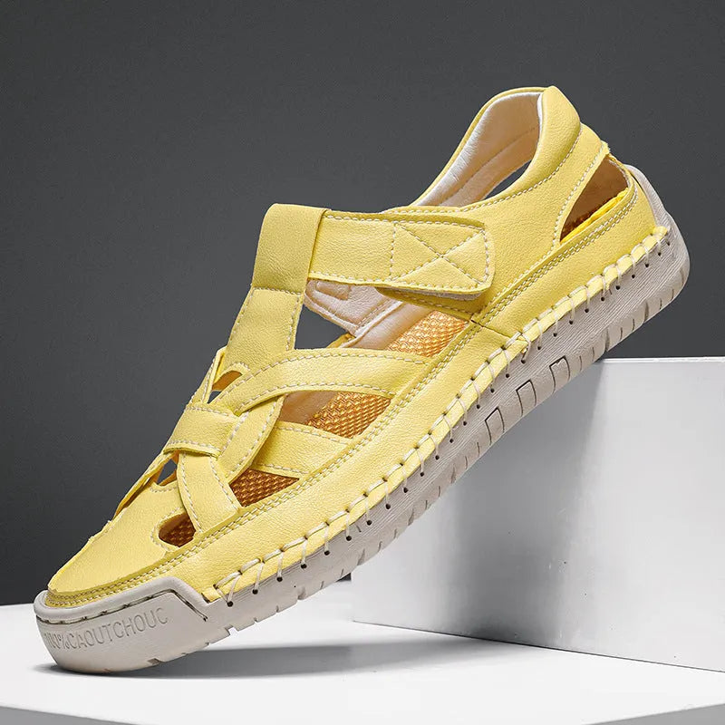 Women's lightweight casual Velcro shoes in black with round toe and soft rubber sole.