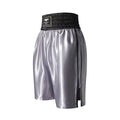 Professional boxing Sanda shorts in black red, double-layer nylon, sizes XXS-XXL, unisex adult fit.
