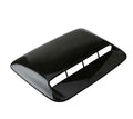 ABS plastic car engine cover and side air vent decorative shroud set in black and carbon fibre finishes
