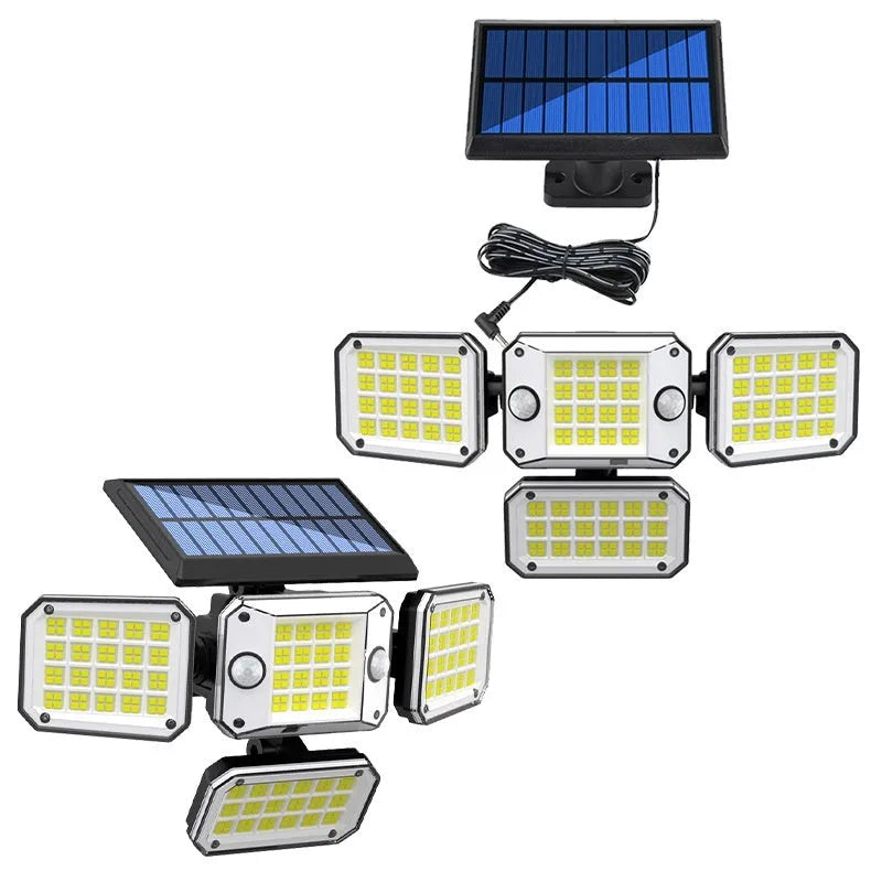Solar body induction garden lamp with motion sensor and waterproof IP65 rating for outdoor use