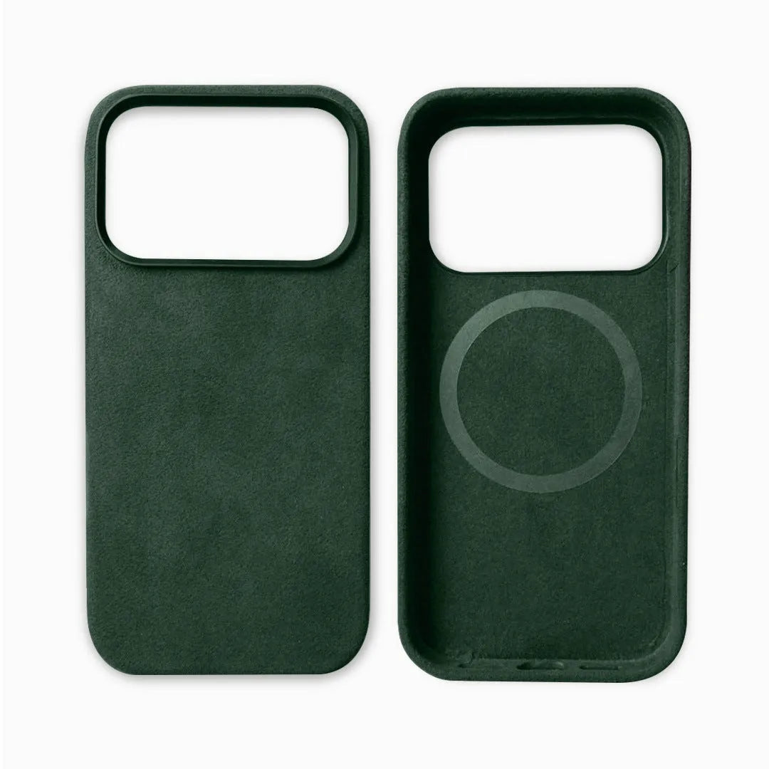 Alcantara iPhone 17 Pro Max Air case with magnetic suction in multiple colour options