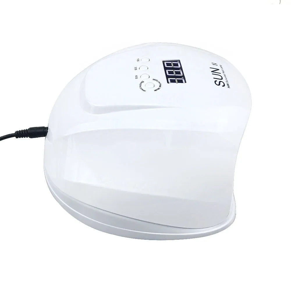 54W nail lamp dryer with EU or US plug and 100-240V universal voltage for gel polish curing