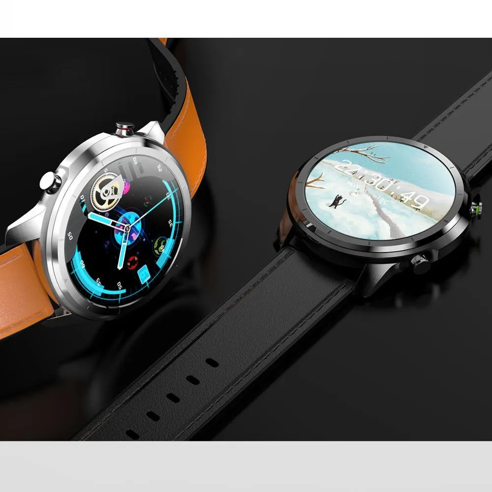 LEMFO LF26 smart bracelet with 1.3-inch screen showing display, touch controls and physical buttons