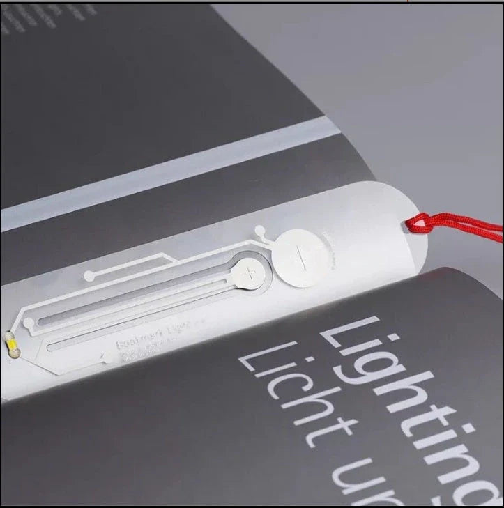 Versatile Bookmark LED Light for Reading: Compact, Foldable, and Powered by a Replaceable Battery