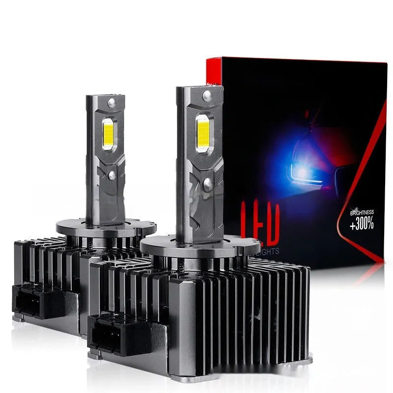 A10-D LED headlight replacement with lamp stabilizer, aviation aluminium alloy, IP67, 70W, 6000K, universal car fitment
