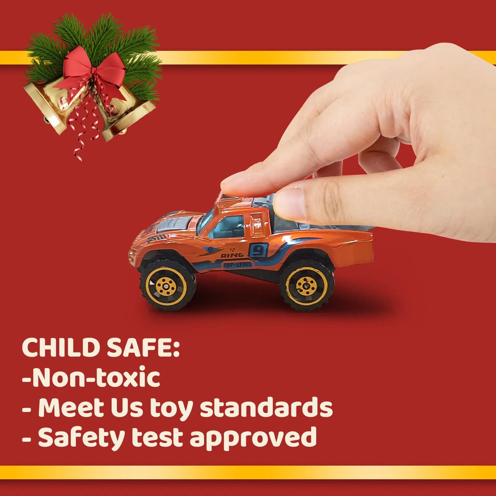 Christmas advent calendar blind box with 24 alloy sliding car models in colour SZ303 for children