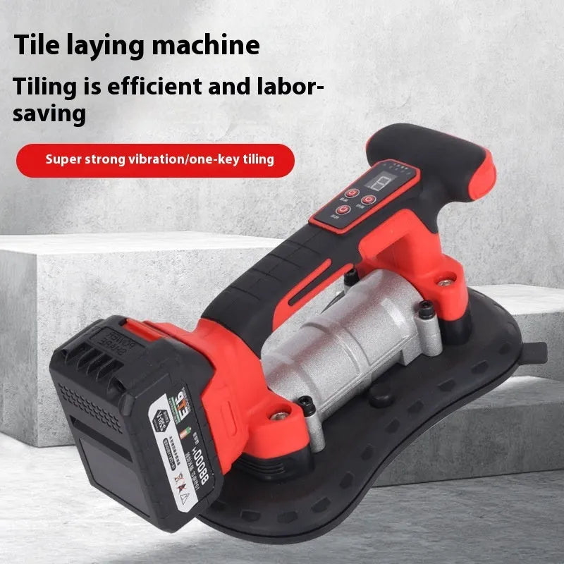 Cordless 21V tile laying machine with automatic pasting function and battery pack