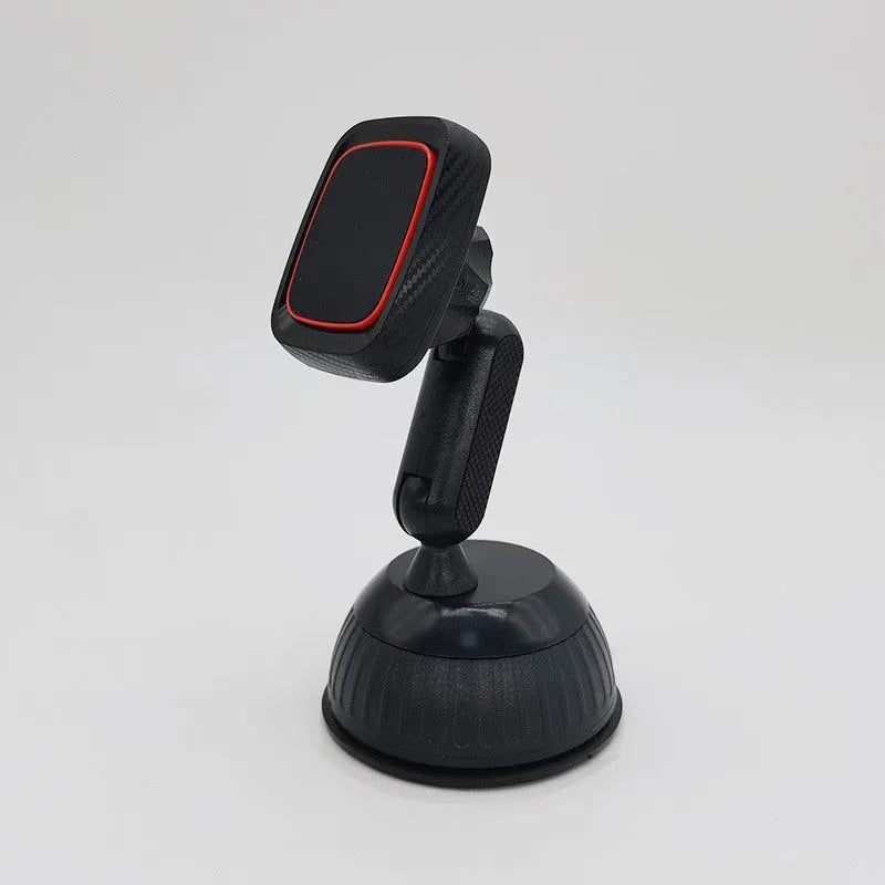Black car air vent phone mount with long brush holder arm for smartphone navigation