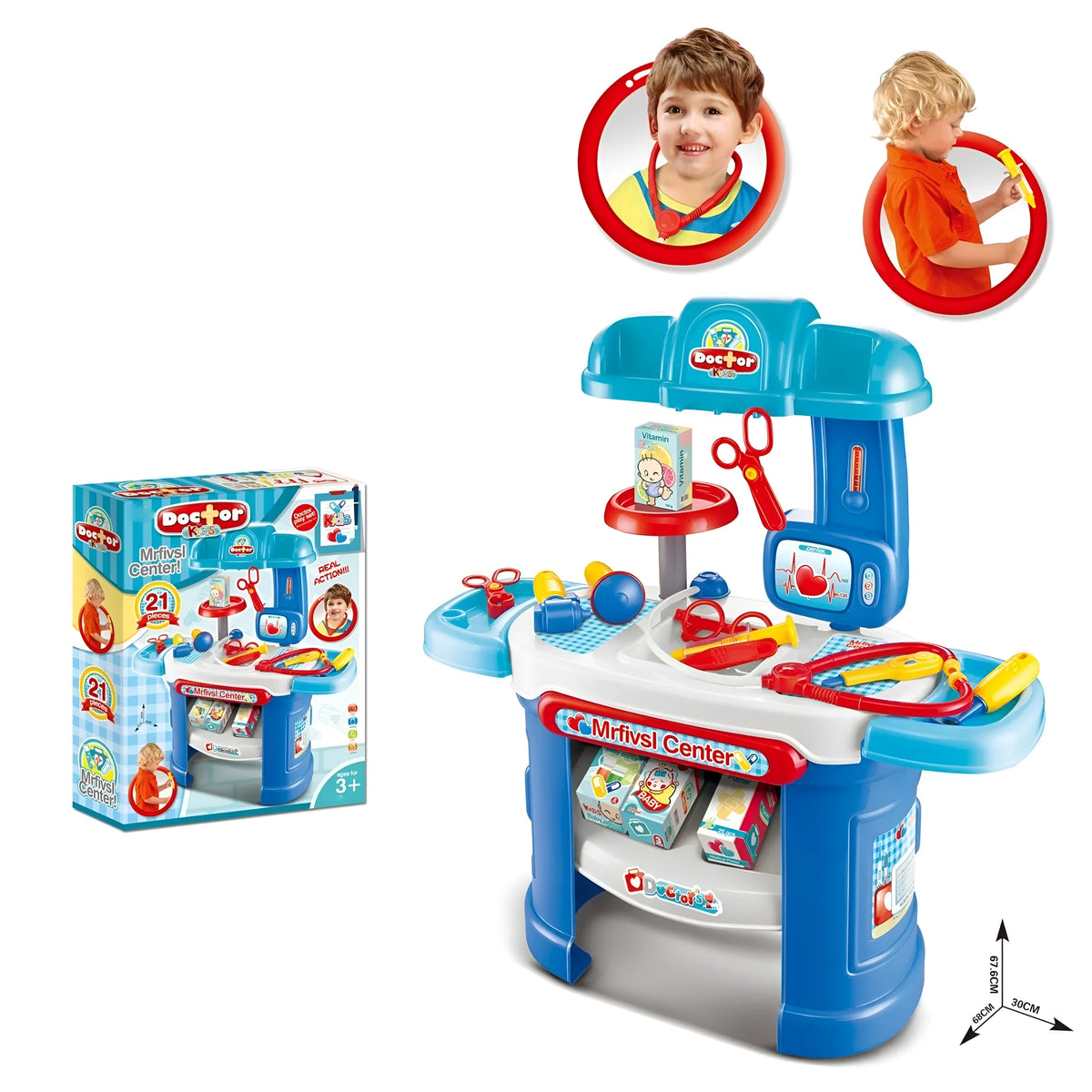 Children's play house educational toy suit plastic medical equipment table 913 model