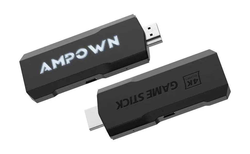 HD wireless 4K game console with HDMI connectivity and portable design next to included accessories
