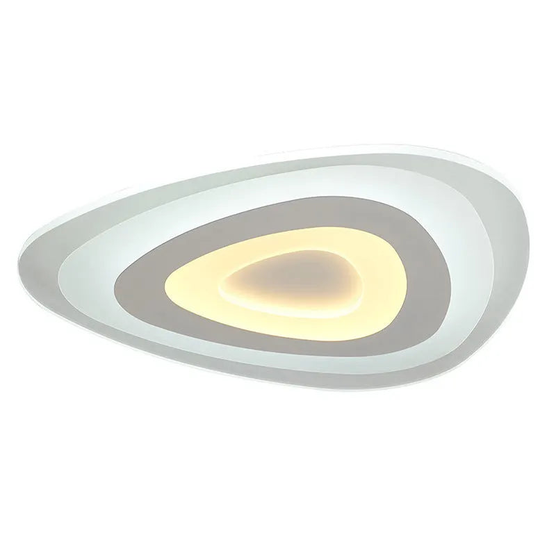 Triangle modern simple ceiling lamp with remote control and smart support for bedroom and living room lighting